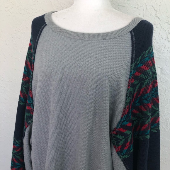 Free People Rainbow of Dreams Sourhwestern Sea Top - Picture 3 of 9